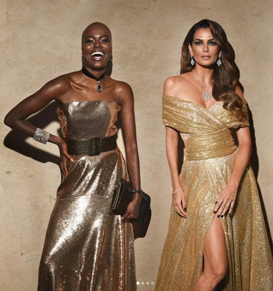 post 38 - dourado no baile da Vogue - Camila Simões e Fernanda Motta