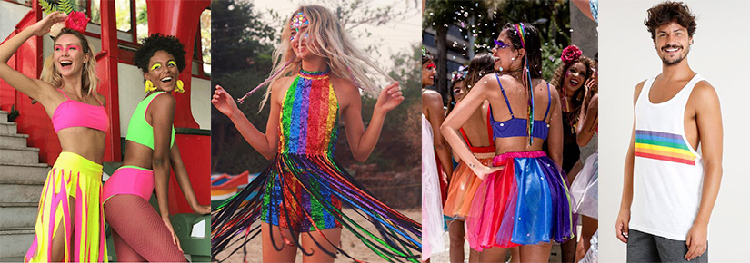 cores carnaval 2020 - roupas coloridas