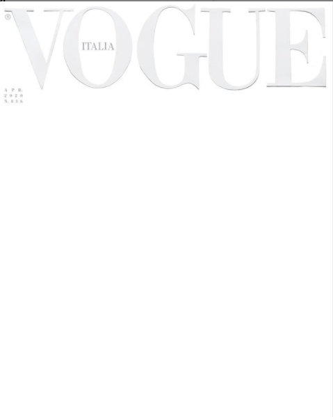 cores falam - branco Vogue Italia